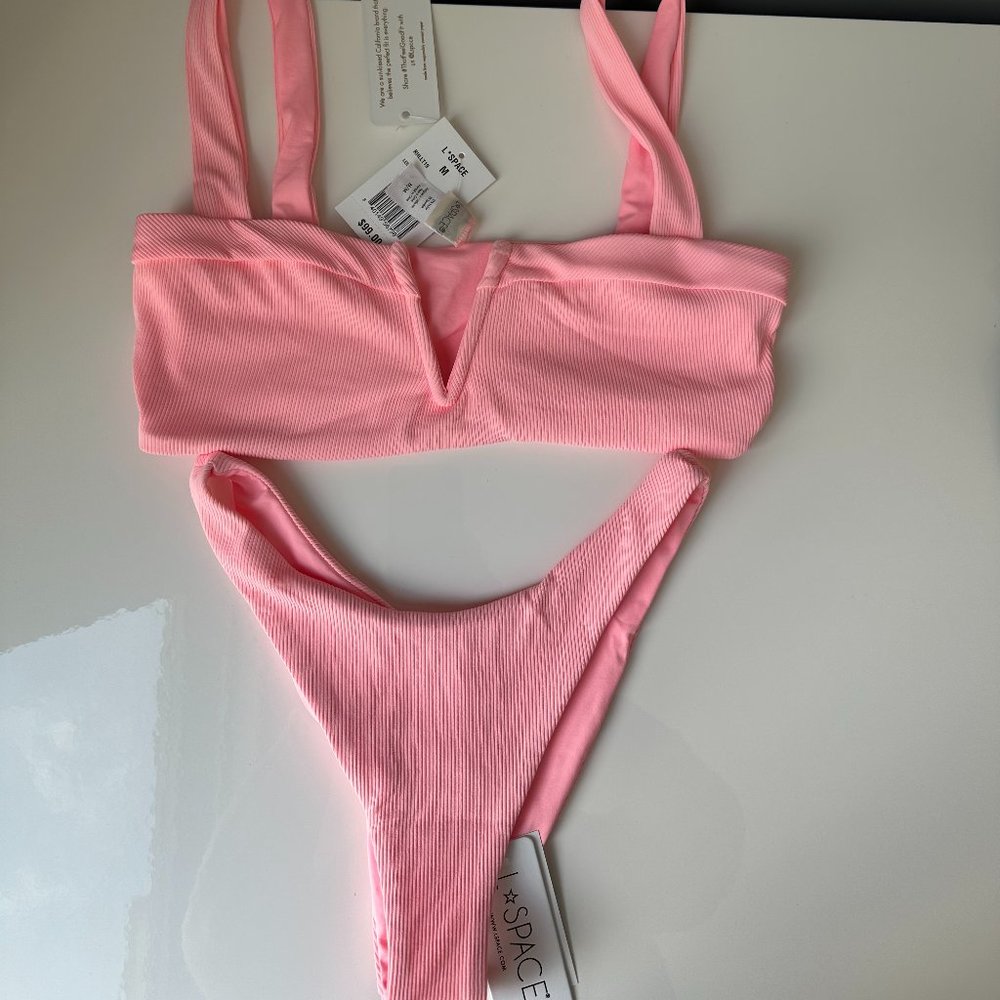 LSPACE Crystal Pink Bikini Swimsuit